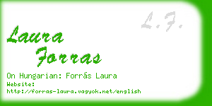 laura forras business card